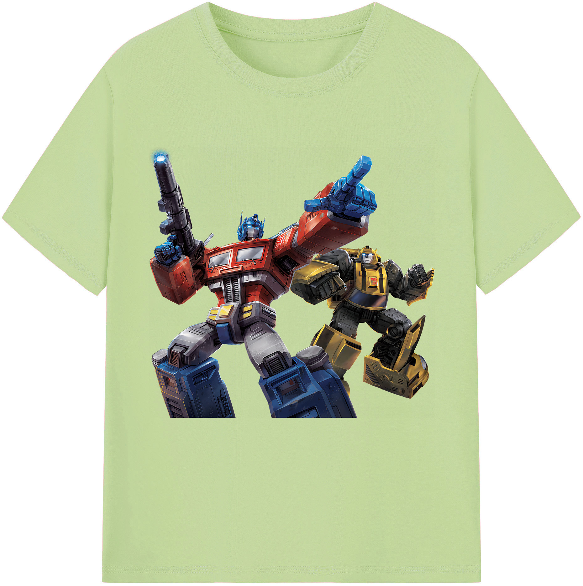 （画像用） Transformers トランスフォーマー 綿100％半袖Tシャツ（フロントプリント）